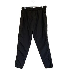 LL Bean Vintage Womens L Black Thinsulate Full Side Zip Snow Ski Pants USA Made